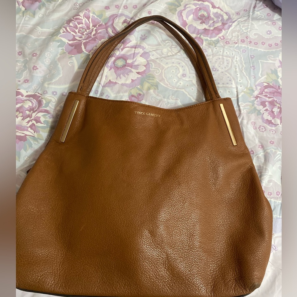 Vince Camuto Tan Leather Tote